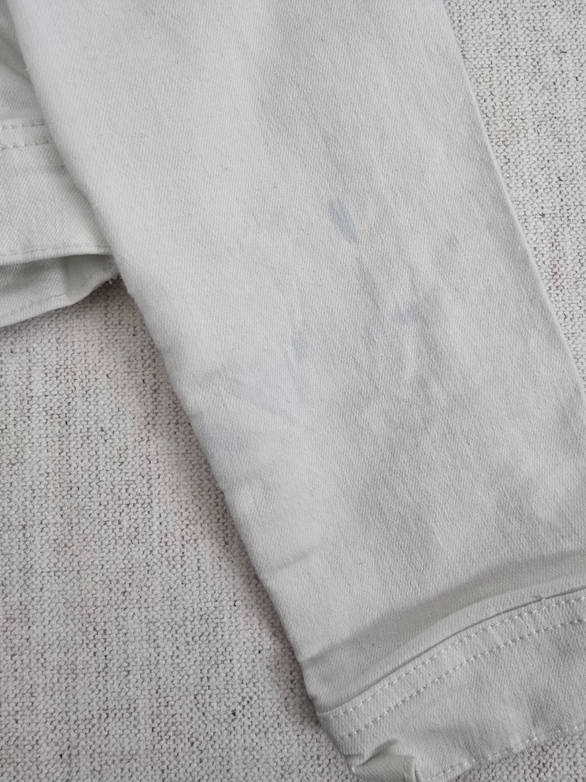 d.jeans Basic Jacket Womens Medium White Denim St… - image 9