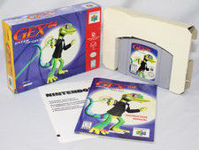 Gex 64: Enter the Gecko N64 Nintendo 64 Complete CIB! Very Good Condition! Rare!