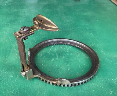 Nice Vintage GEAR RING + YARN CARRIER HEAD SOCK KNITTING MACHINE PART Knitter