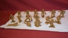 COMPLETE SET ORIGINAL 1950S-1960S MARX 54MM SP GOLDEN KHAKI BATTLEGROUND MARINES