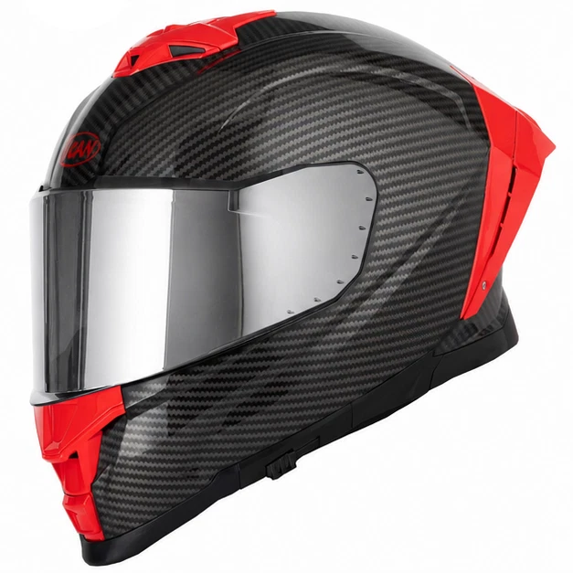 with Sun Visor X Zero Carbon Red + Visor, photo 2 of 2