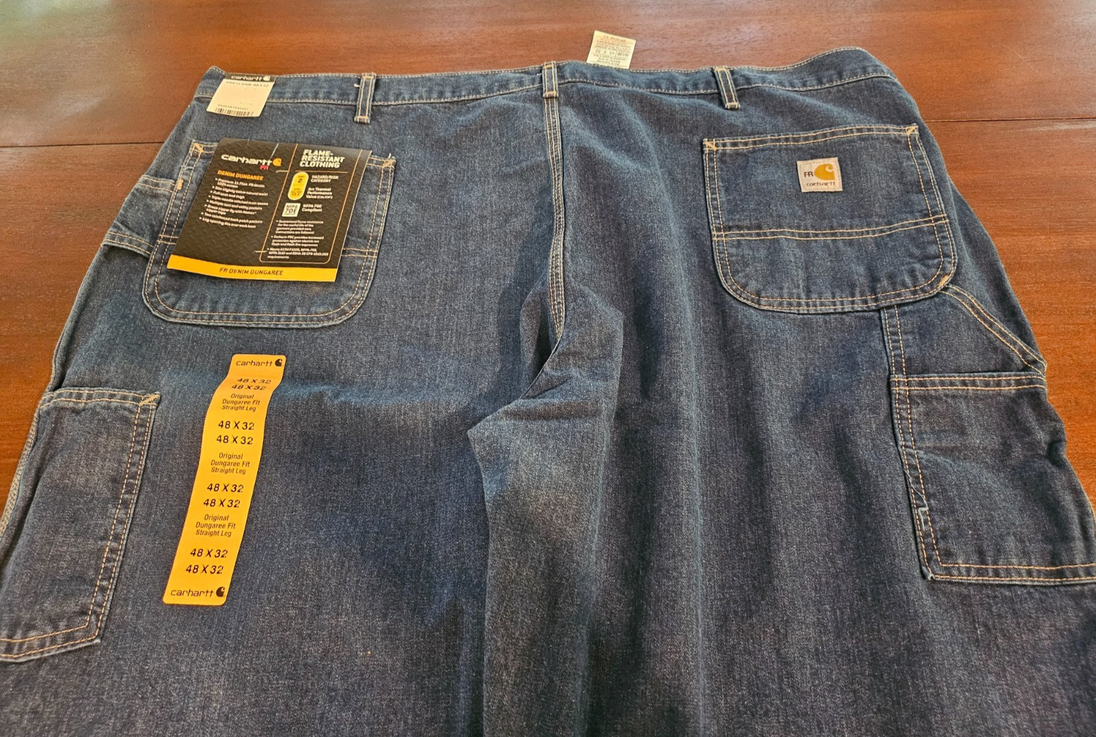 Carhartt Carpenter Jeans FRB13-DNM Size 48 x 32 New With Tags thumbnail 2