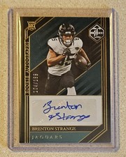 Brenton Strange 2023 Panini Limited SP Autograph Rookie RC #d /199 - Jaguars 🔥