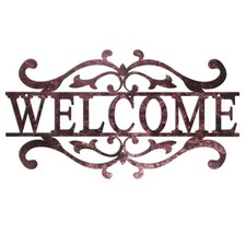 Metal Welcome Sign for Front Door Front Porch Vintage Welcome Door Sign for I...
