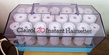 Vintage CLAIROL 20 Instant Hairsetter 20 Rollers 3 Sizes Original Box Works EVC