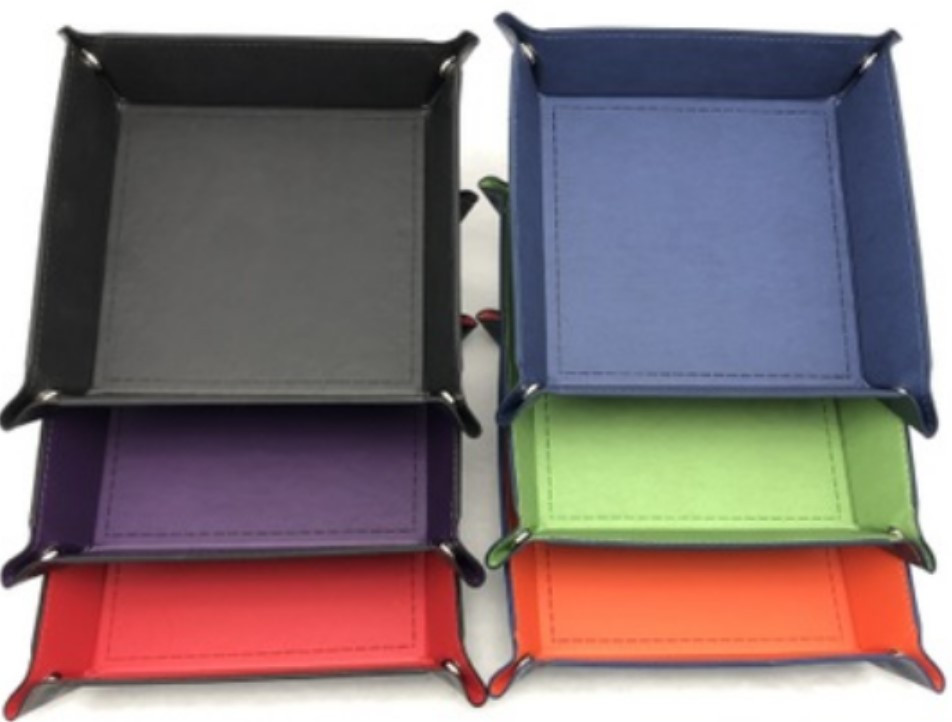 Кожаный лоток для игры в кости Galactic Toys - Квадратный зеленый