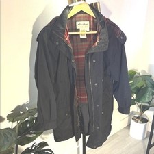 Eddie Bauer Wool-Lined Plaid Jacket Fisherman...