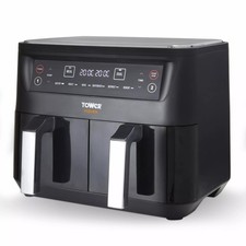 Tower T17104 Vortx Vizion 8L Dual Basket Air Fryer, Black