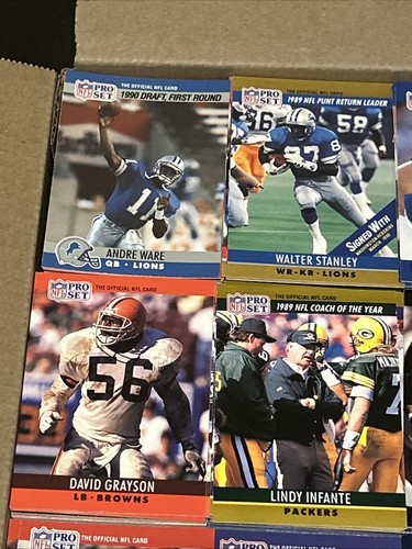 🏈 3,500+ NFL Football Cards Lot – 1990 Pro Set – Bulk 17 lbs – Vintage NFL - Picture 2 of 8