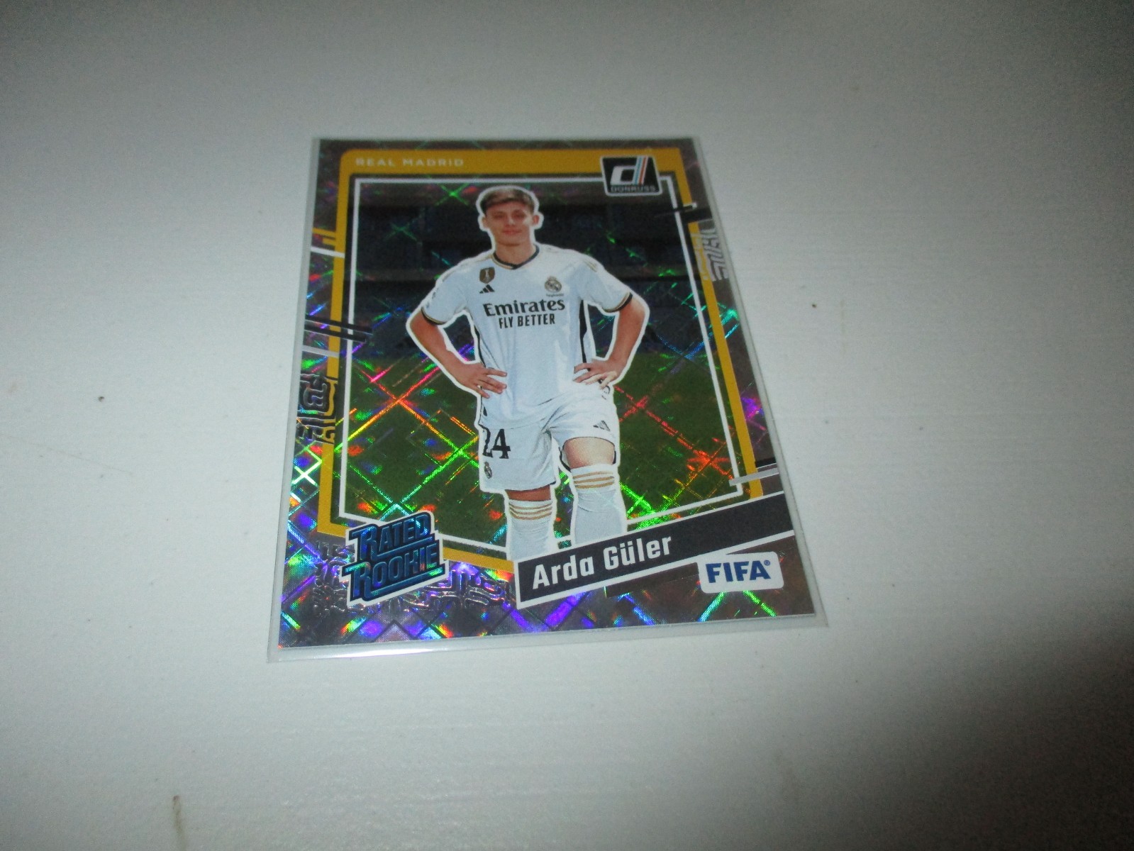 Arda Guler 2023-24 Panini Donruss Rated Rookie FIFA Diamond RC #184