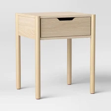 Scandi Nightstand Natural - Room Essentials