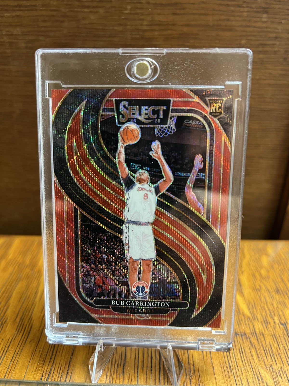 2024-25 Panini Select - Premier Level Bub Carrington #197 Red Prizm (RC)