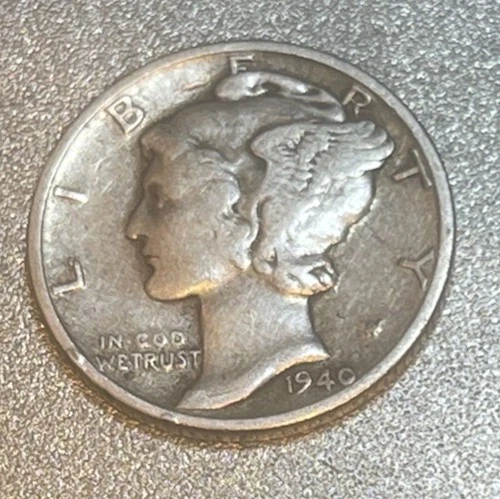 1940 Mercury Dime Album Filler **FREE SHIPPING