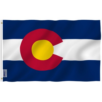 Anley Fly Breeze 3x5 Foot Colorado Flag Colorado State Flags CO Flags Polyester