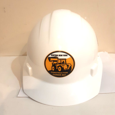 LABORERS UNION 633 AMERICANA HARD HAT 4-POINT SUSPENSION WHITE HARD HAT