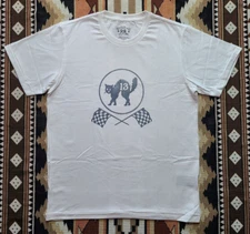 Double RL RRL Ralph Lauren Black Cat 13 Graphic Jersey Race T-shirt Tee