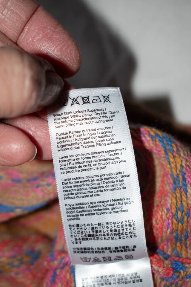 Joules джемпер коричневый Fairisle трикотажа шерсти хлопковая смесь размер 8 щедрый отличном - Изображение 4 из 4