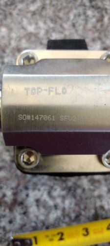 Top-Flo 1” Hand Diaphragm Sanitary Valve 316L HT31187 SFV2 In Line Pipe - Picture 4 of 9