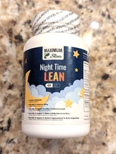 Maximum Slim Night Time Lean Healthy Weight Loss 60 Capsules exp: 04/2028