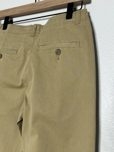 Arizona Boys Flex Dress Pant Tan Khaki Chino Straight Leg Reg New! - Picture 3 of 5