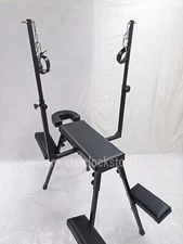 Spanking Bench Portable Bench Flogging BDSM Bench Black Color With  Headrest