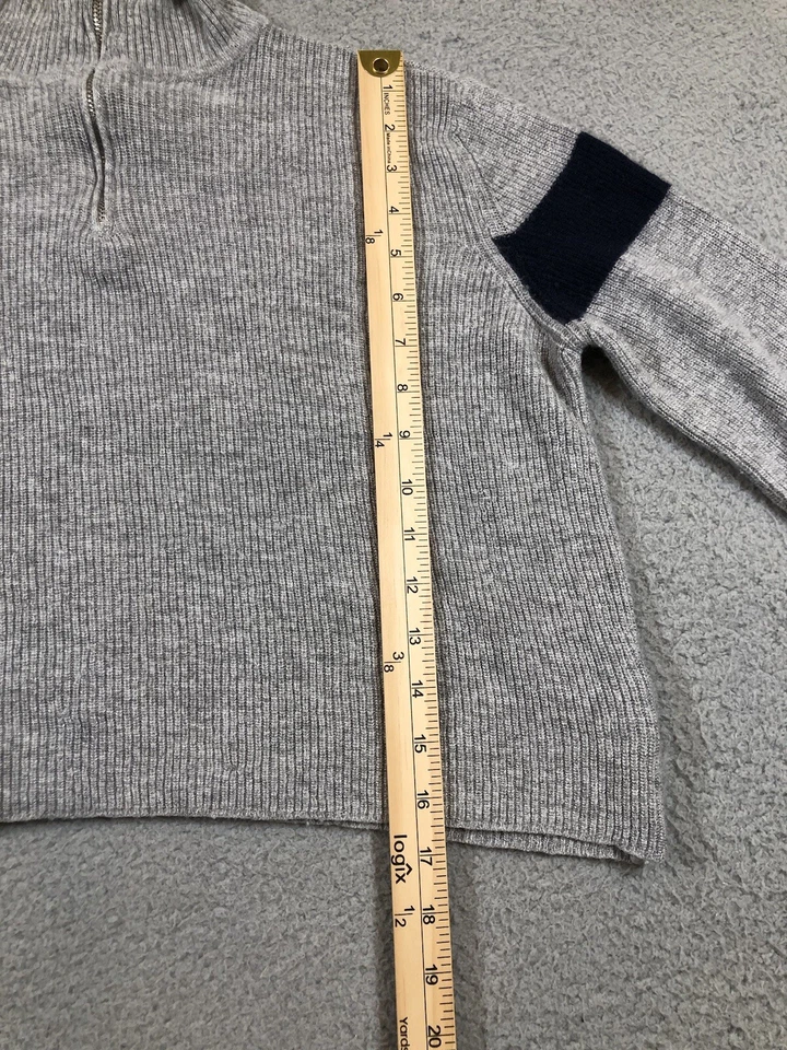 Suéter Brandy Melville Gris Jaspeado Cuarto Cremallera Mujer S/M Informal Acogedor Foto 4 de 4