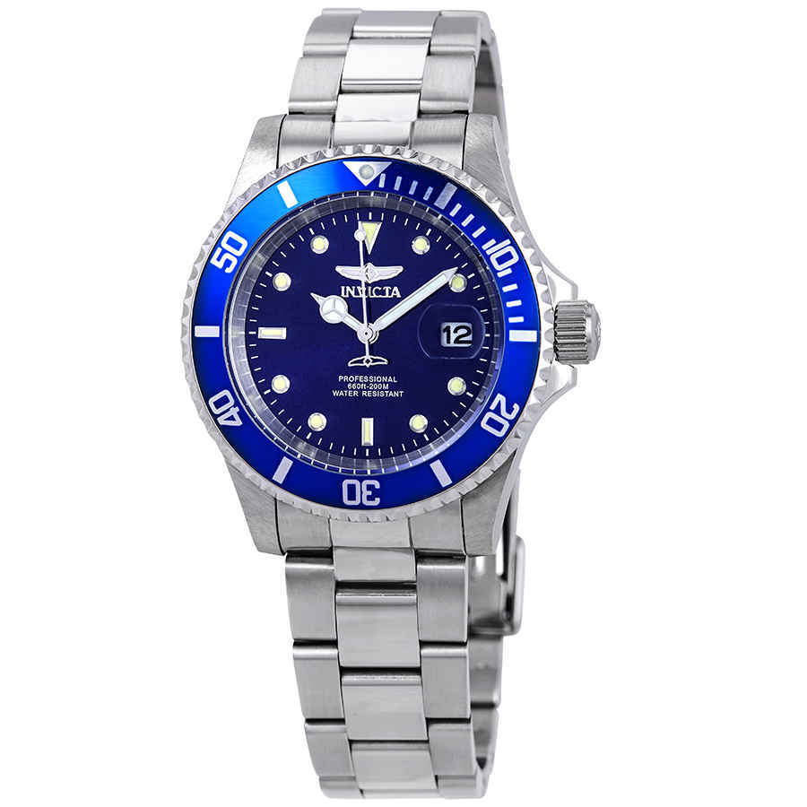 Invicta Pro Diver Blue Dial Stainless Steel 40 mm Men's Invicta Pro Diver Blue Dial Stainless Steel 40 mm Men's