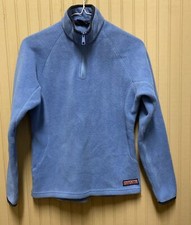 Vineyard Vines 1/4 Quarter Zip Youth Size Small Blue Fleece Pullover