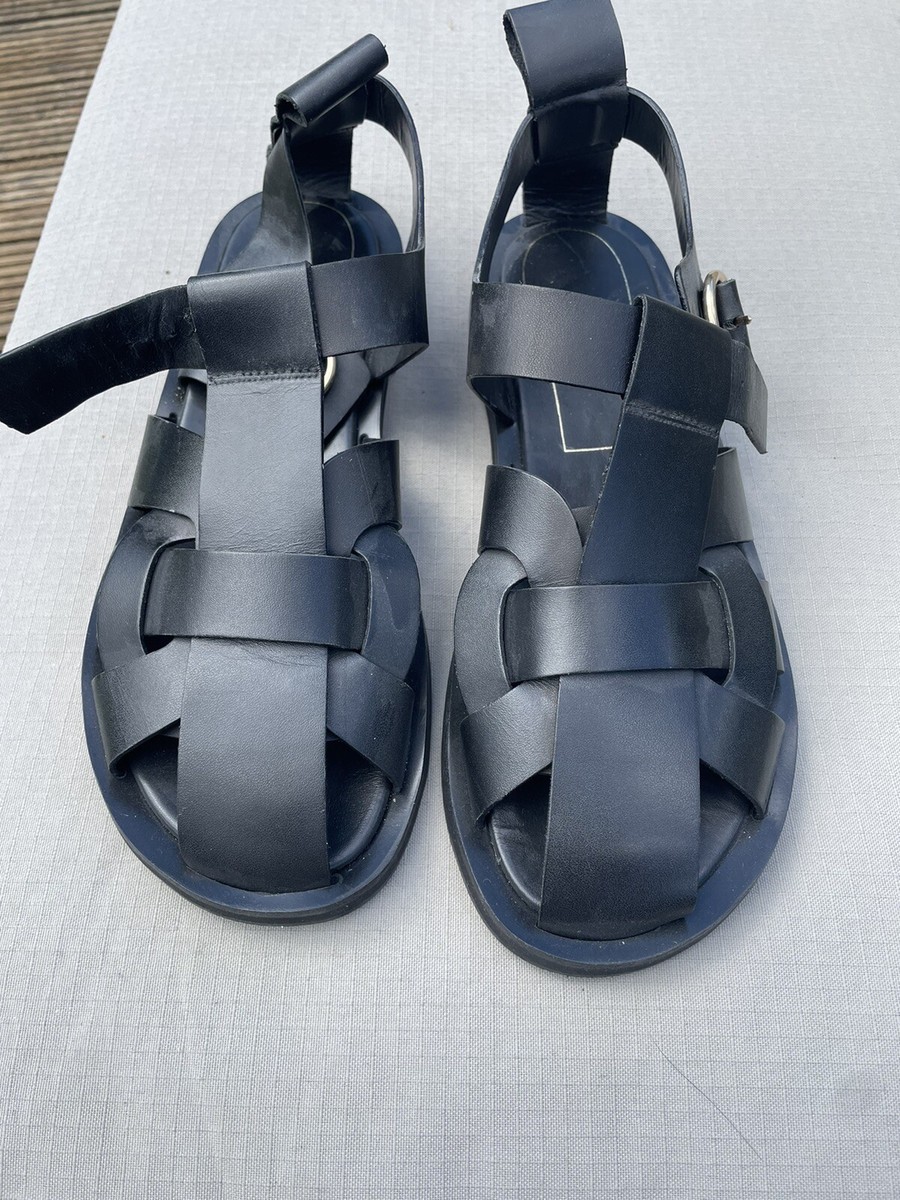 Zara Leather Fisherman Sandals 41 UK