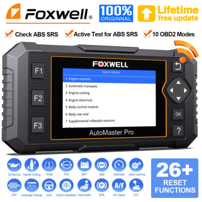 FOXWELL NT650 PRO Bidirectional OBD2 Diagnostic Tool ABS SRS EPB Reset