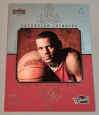Lebron James # ST3 Rookie Superstar Tributes NBA 2003-04 Upperdeck Mint Vintage