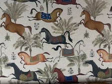 Arabian Horse Linen Fabric