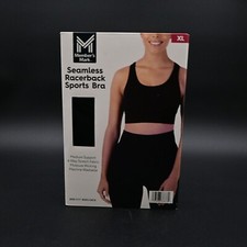 Member's Mark Seamless Racerback Sports Bra Black Size XL