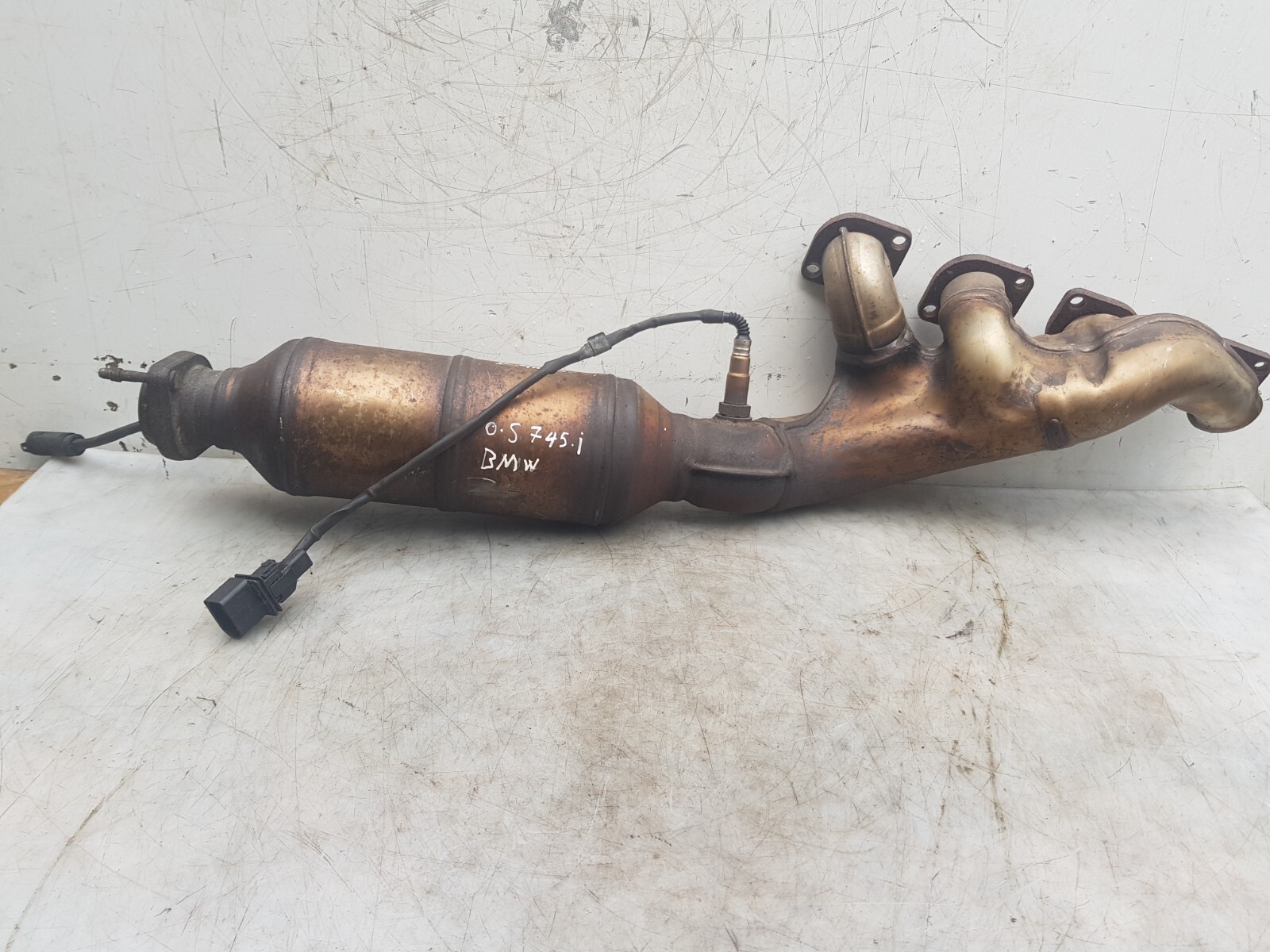 BMW E65 745i 4.5 Petrol Catalytic Converter With Exhaust Manifold 