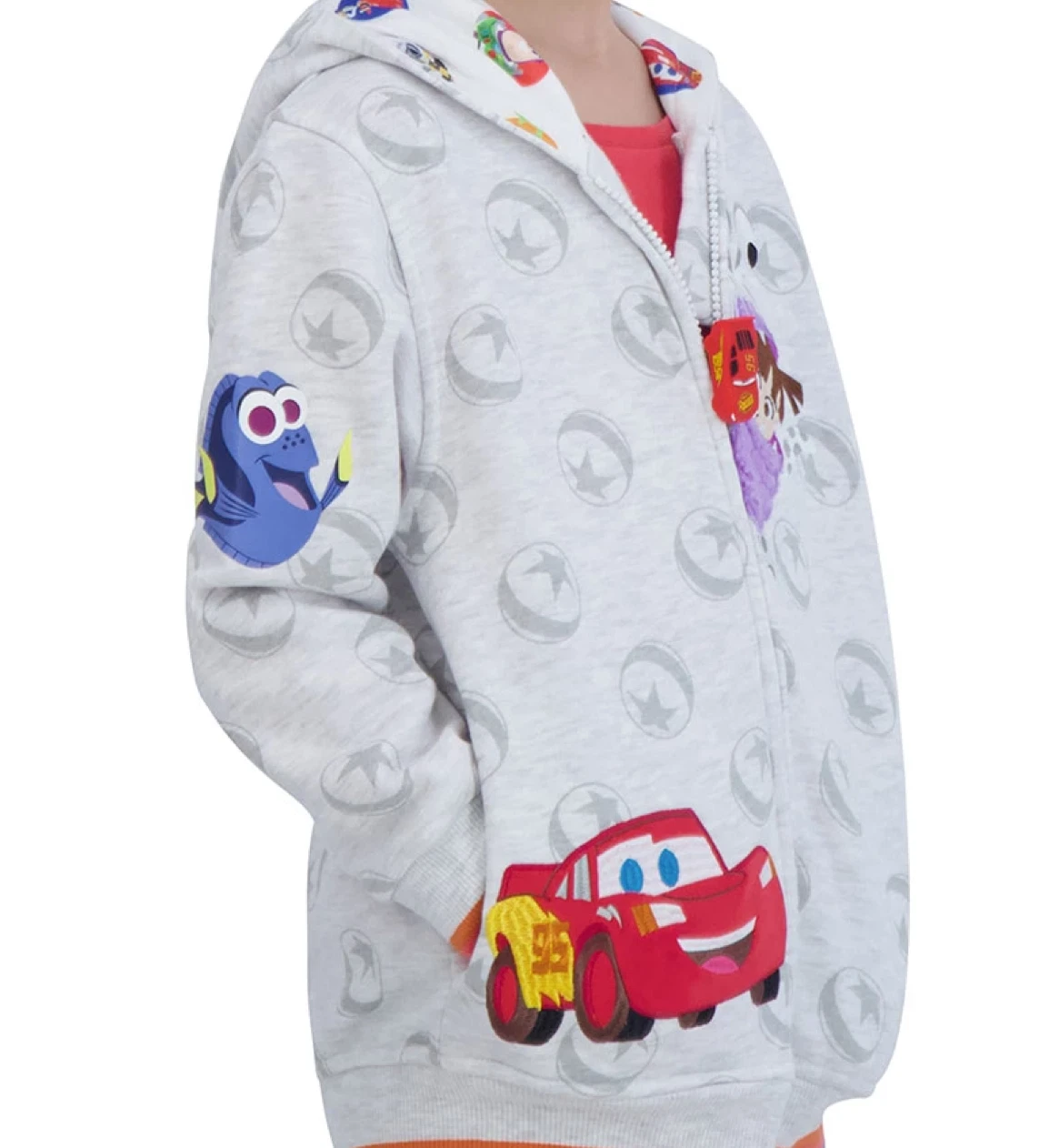 ALEXANDER MCQUEEN Felpa con cappuccio Disney Pixar Toy Story Nemo Cars ricamata 4 5 6 7 8 ragazzi ragazze