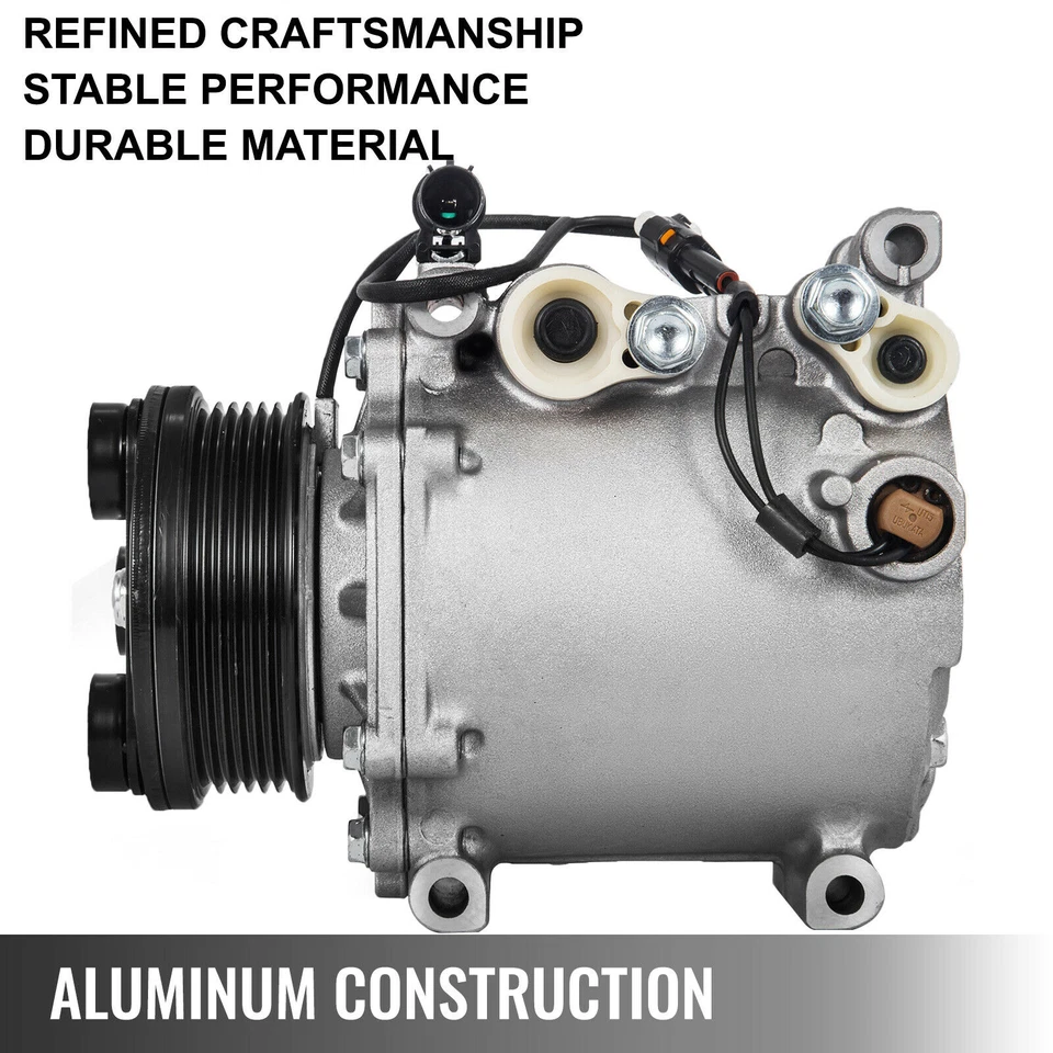 Compresor de aire acondicionado compatible con Mitsubishi Eclipse 2,4 L 2000 2001 2002 2003-2005 CO 10596AC Foto 4 de 4