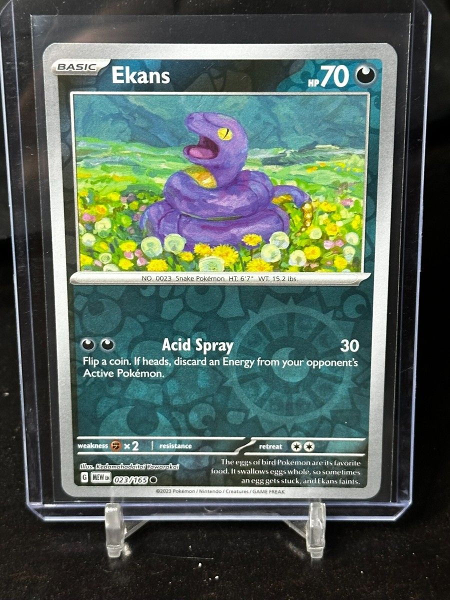 ekans pokemon card value Ekans 151 Reverse Holo 023/165 Scarlet Violet Pokémon TCG Common NM English