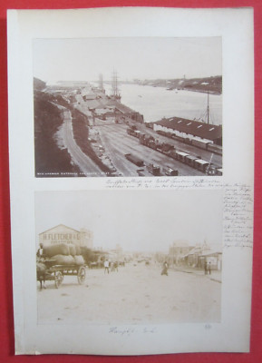 Orig. Fotos East London Harbour Dooks Hafen Buffalo River South Africa 1898