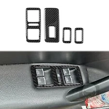 For VW Passat NMS B7 12-19 Real Carbon Fiber Window Lift Switch Panel Cover Trim