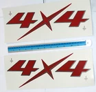 RED STICKER 4X4 4WD FOR ISUZU D-MAX DMAX 2012 - 2015 X-SERIES V-CROSS OFF ROAD