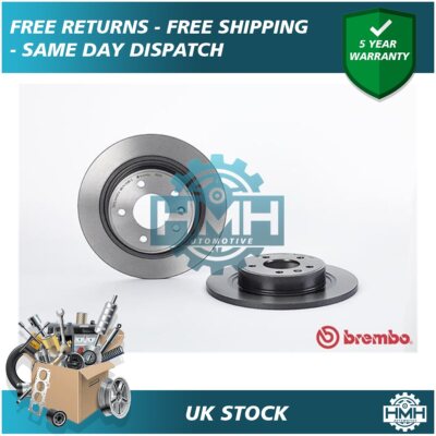 Fits Vauxhall Astra 2009-2015 Zafira 2011-2018 HMH Rear Brake Discs