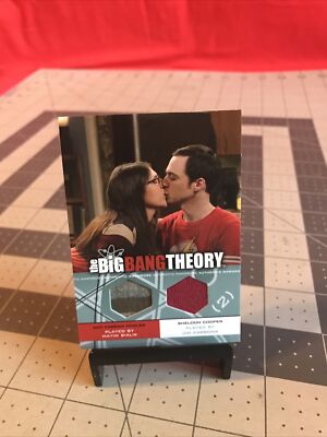 2012 Cryptozoic Big Bang Theory Amy Fowler Sheldon Cooper Dual Wardrobe Card