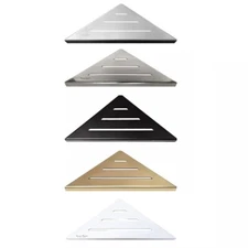 SereneDrains 316 Stainless Steel Drill In Corner Shower Shelf for Inside Shower