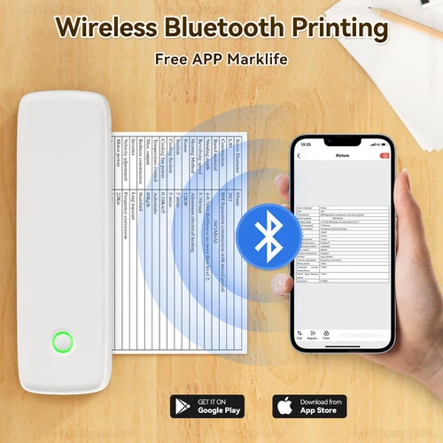 Impresora térmica portátil A4 inalámbrica Bluetooth para teléfono móvil PC PDF tatuaje Reino Unido - Imagen 4 de 22