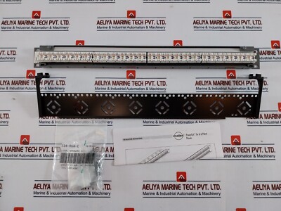 MOLEX PID-00141-I 1U 24-Port Cat 6 Patch Panel with Cable Management 568A/B