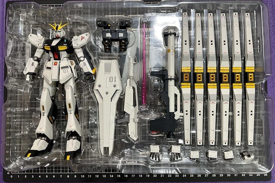 ROBOT DE METAL Spirits SIDE MS Nu Gundam Embudo de Doble Aleta Equipado Figura Bandai Foto 2 de 3