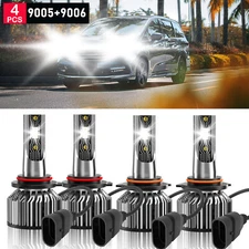 For Honda Odyssey 2005-2010 4x LED Headlight Bulbs High Low Beam Light Kit 6500K