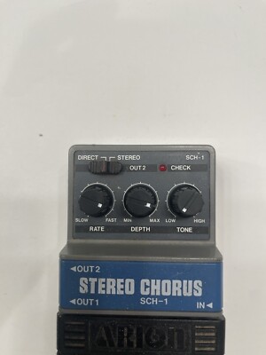 Arion SCH-1 Stereo Chorus Analog Gray Rare Vintage Guitar Effect
