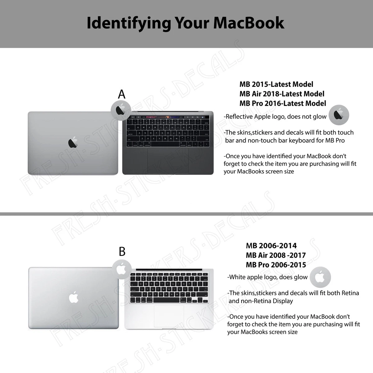 Colorful Dj Headphones Vinyl Sticker for Apple Macbook Air Pro