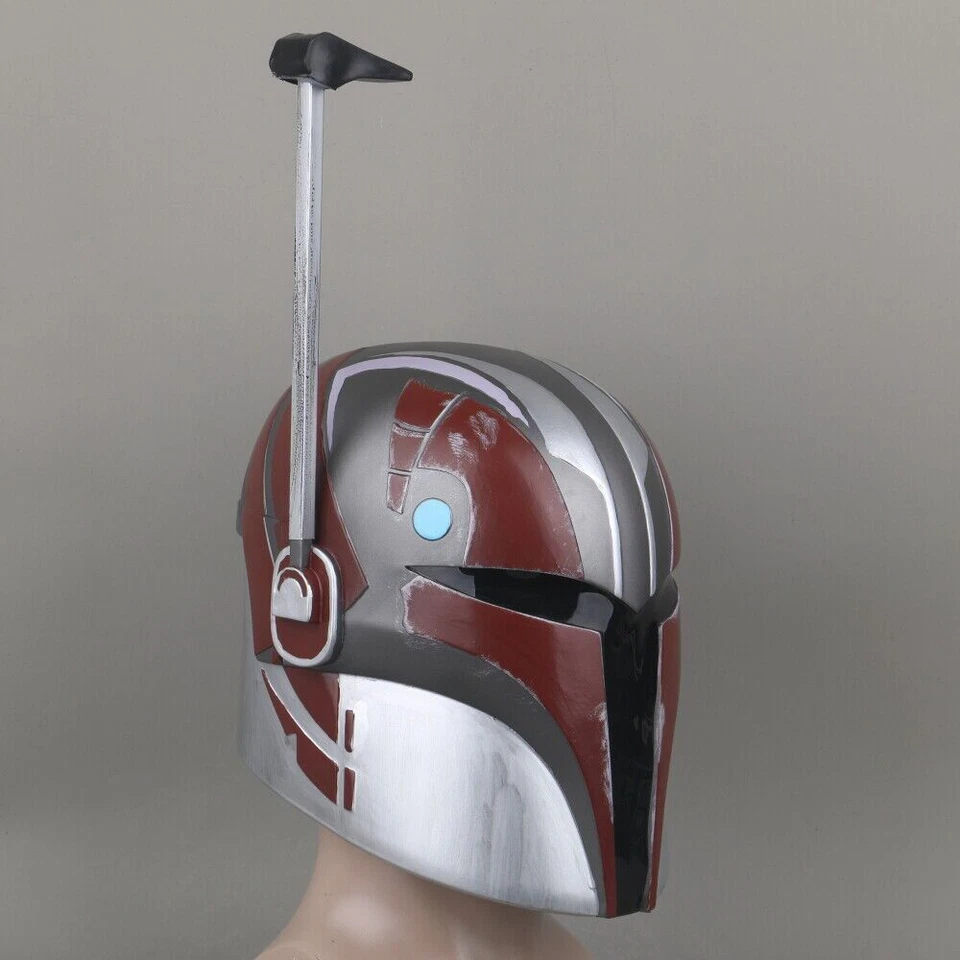 Star Wars Ahsoka Sabine Wren Cosplay Helmet PVC Full Face Mask Halloween Prop - Image 3 of 4